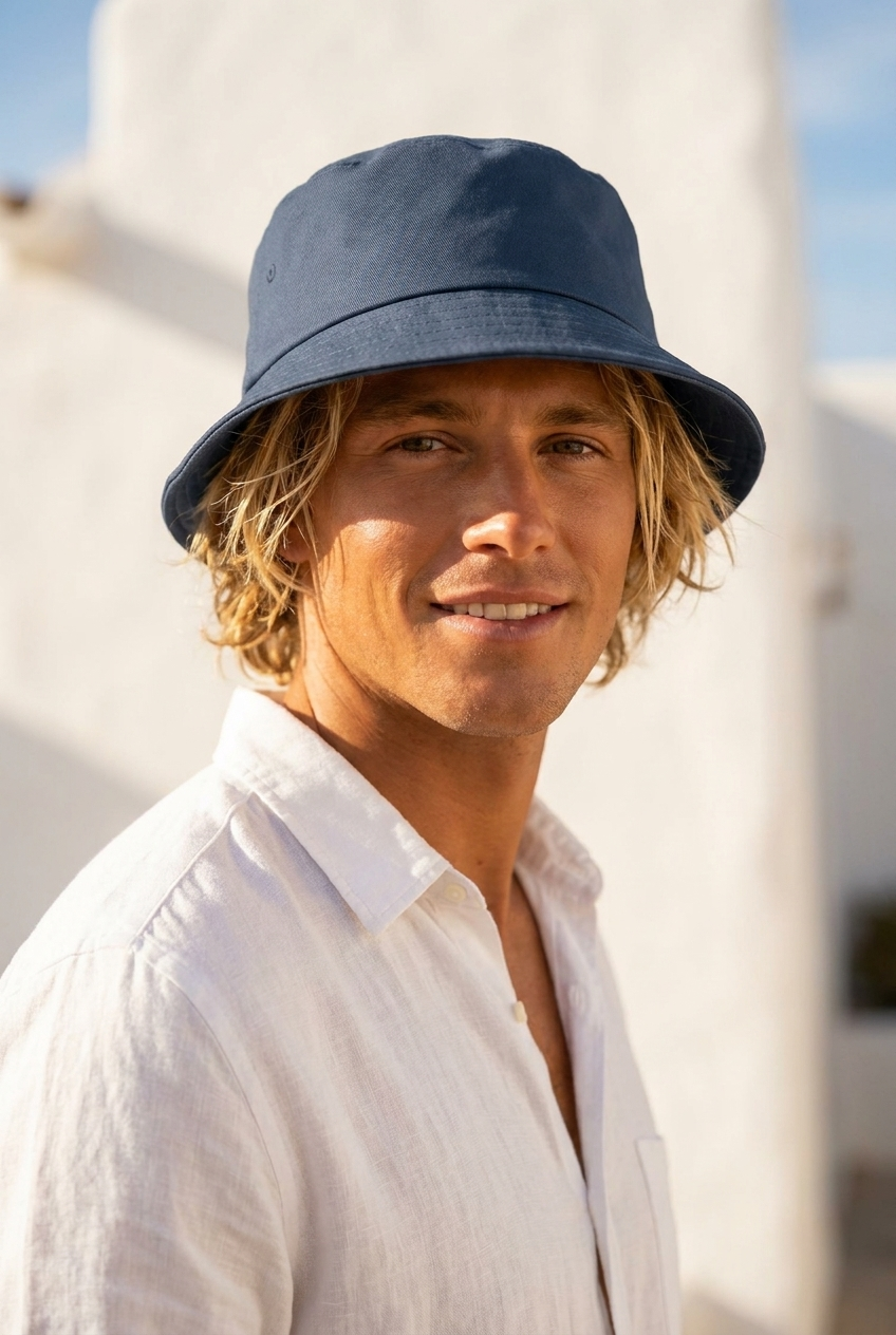 Bucket hat in Hale Navy