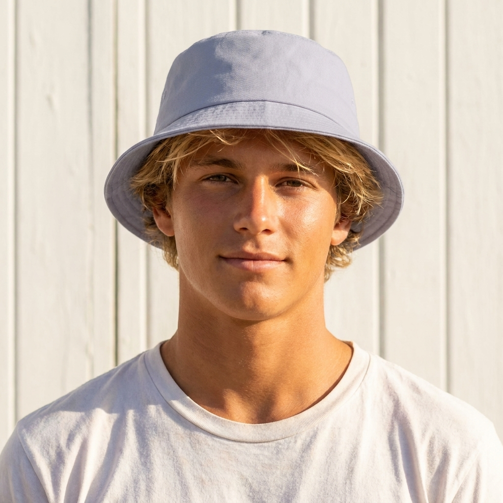 Bucket hat in Lavender Gray