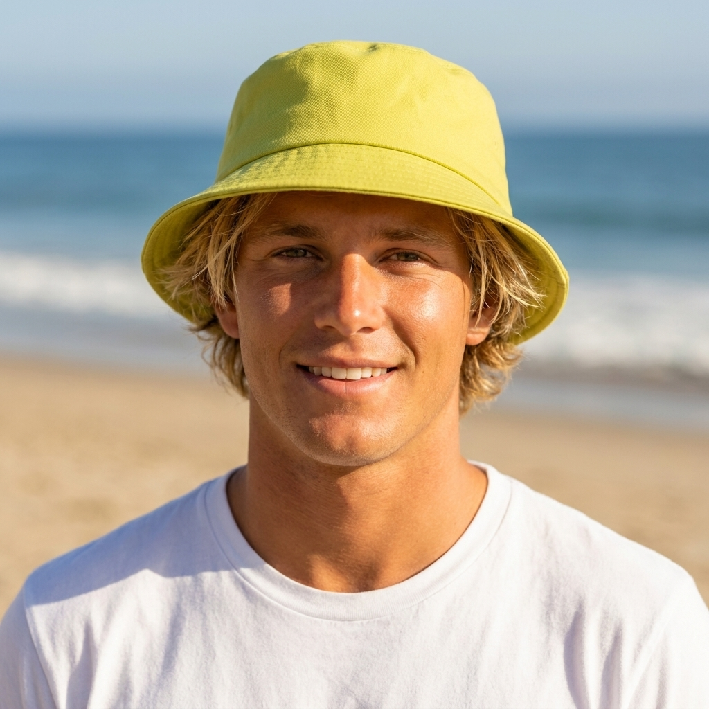Bucket hat in Lime