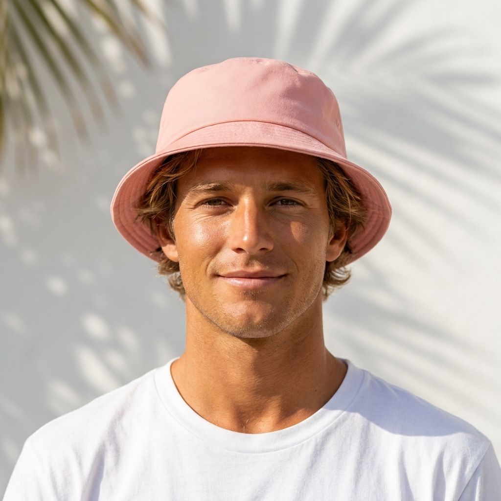 Bucket hat in Melon