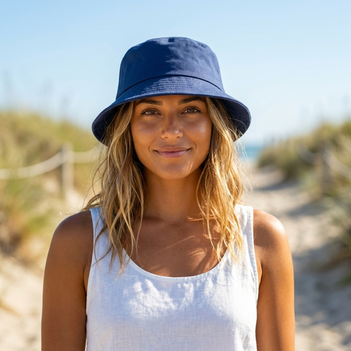 Unisex Navy Bucket Hat