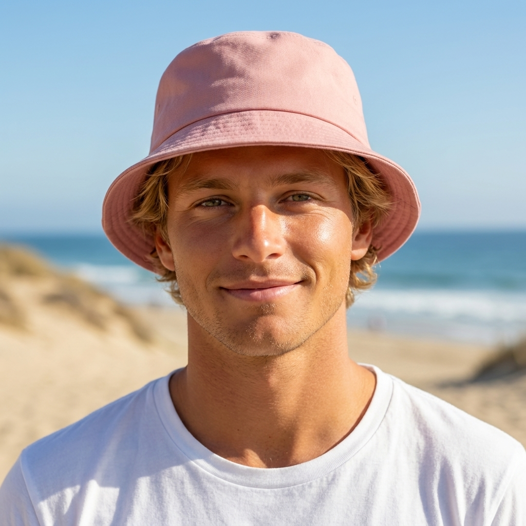 Bucket hat in Rose Quartz