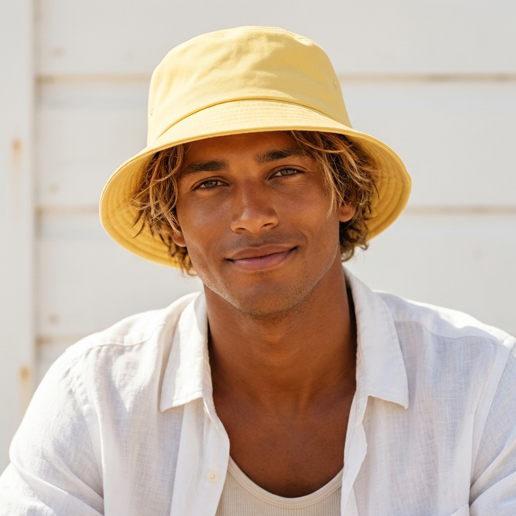 Bucket hat in Primrose