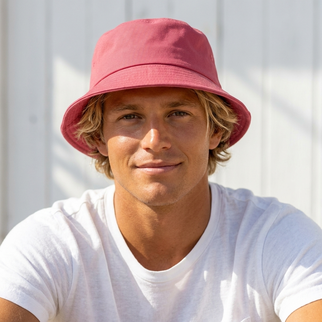 Bucket hat in Rose