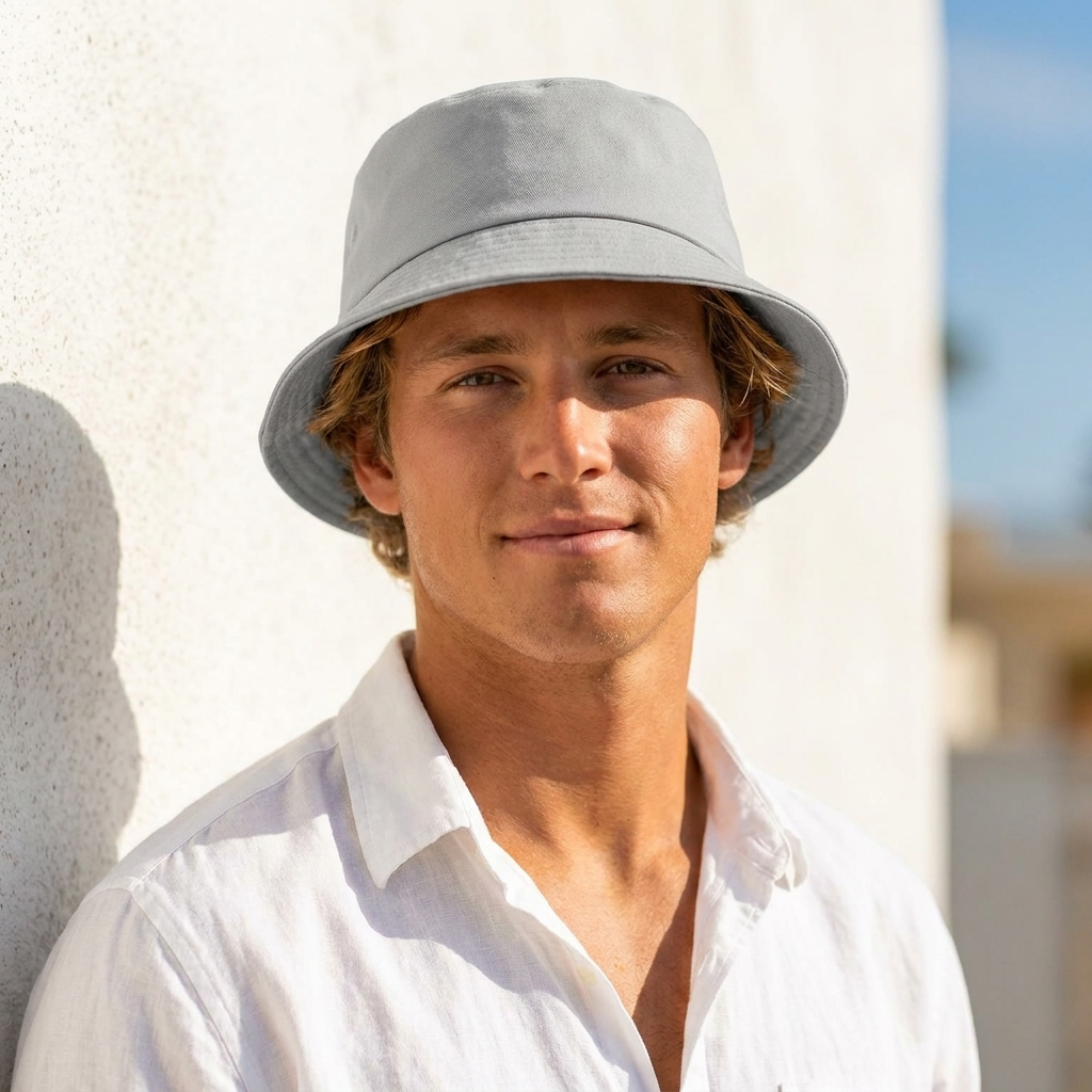 Bucket hat in Silver