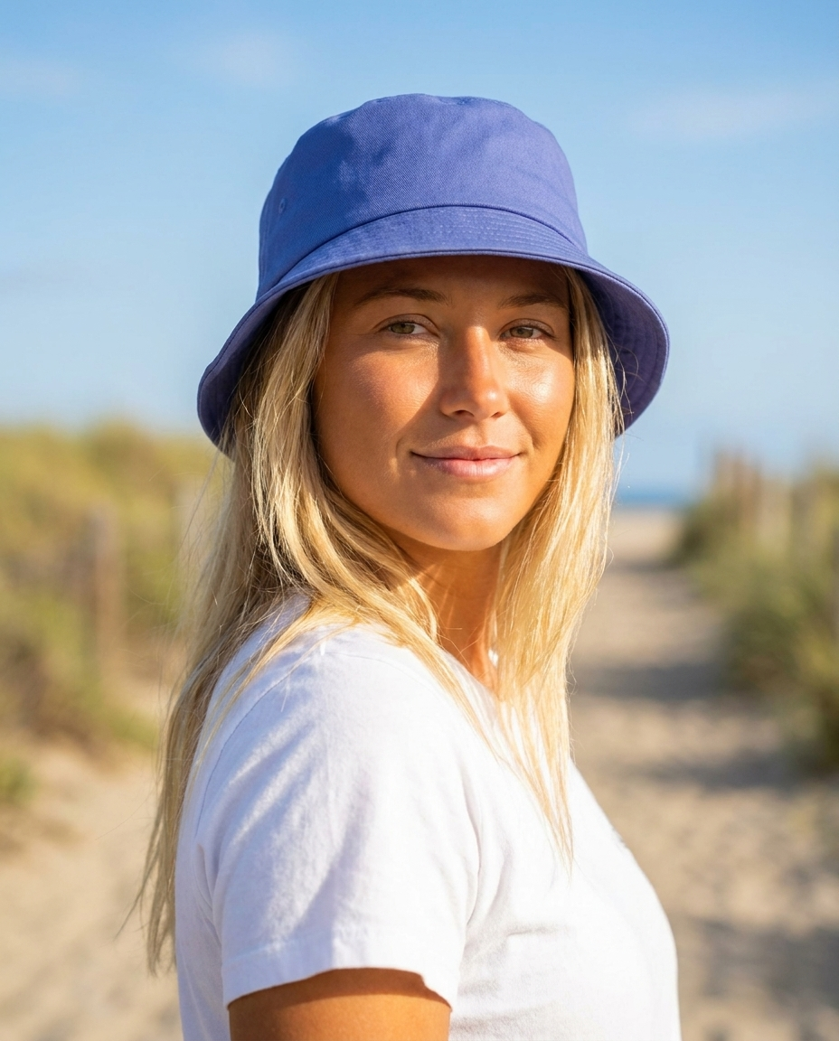 Bucket hat in Slate Blue