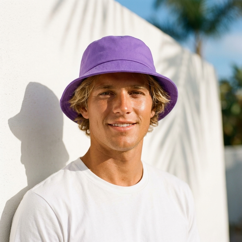 Bucket hat in Violet