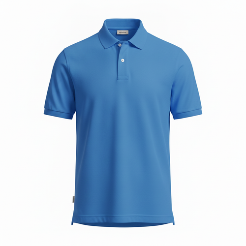 Bauhaus Blue Polo