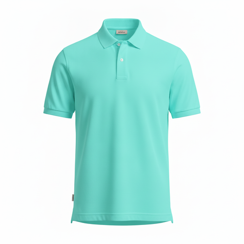 Neon Aqua Polo Polo Shirt — Lolekai