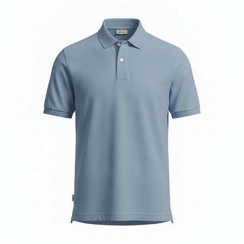 Pewter Blue Polo Polo Shirt — Lolekai