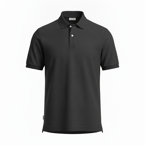 Void Black Polo Polo Shirt — Lolekai