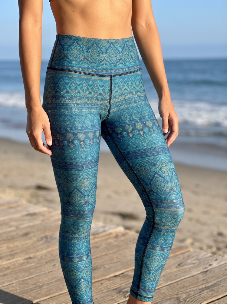 Neon Aqua Serenade High-Rise Leggings