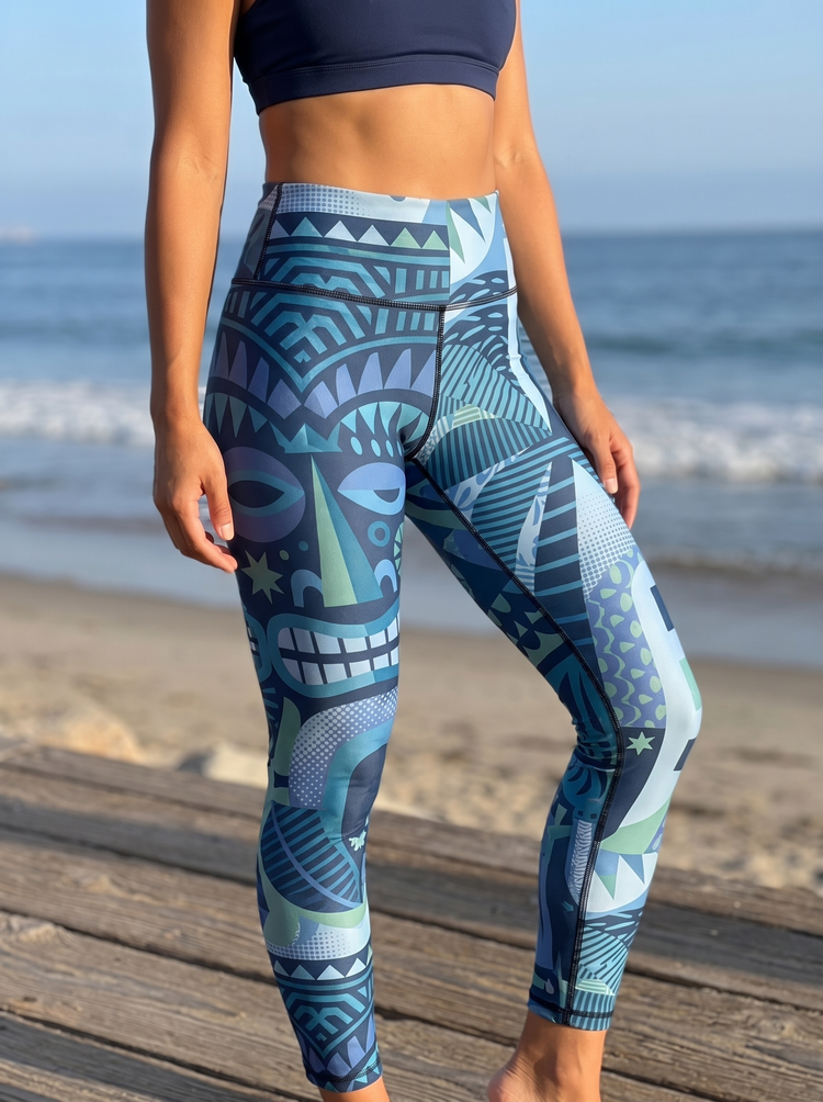 Marina Makai swim & gym high-rise leggings
