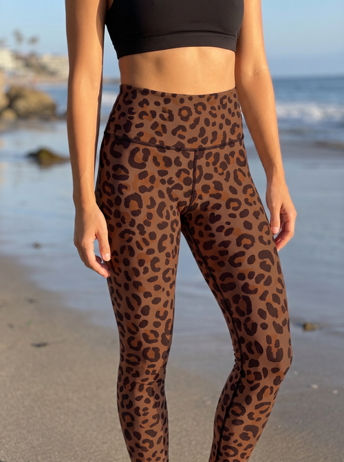 Umber Feline High-Rise Leggings