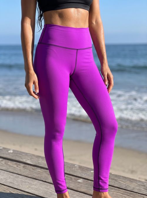 Neon Purple High-Rise Leggings