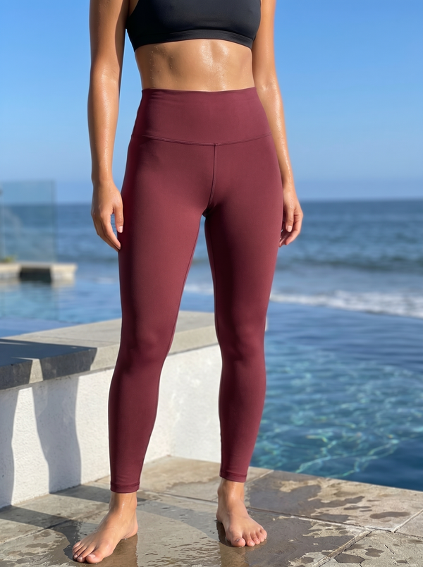 Wine High-Rise Leggings