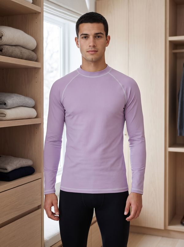 Men's Lilac Base Layer Top