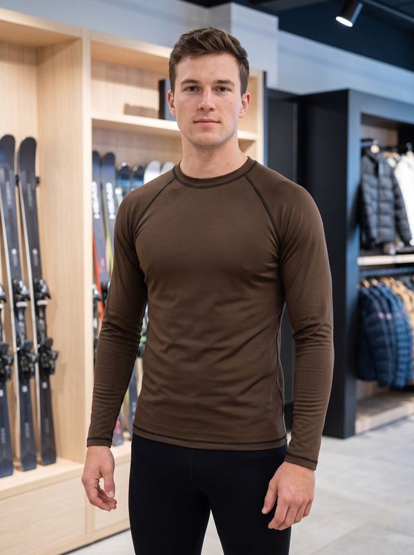 Men's Chocolate Base Layer Top