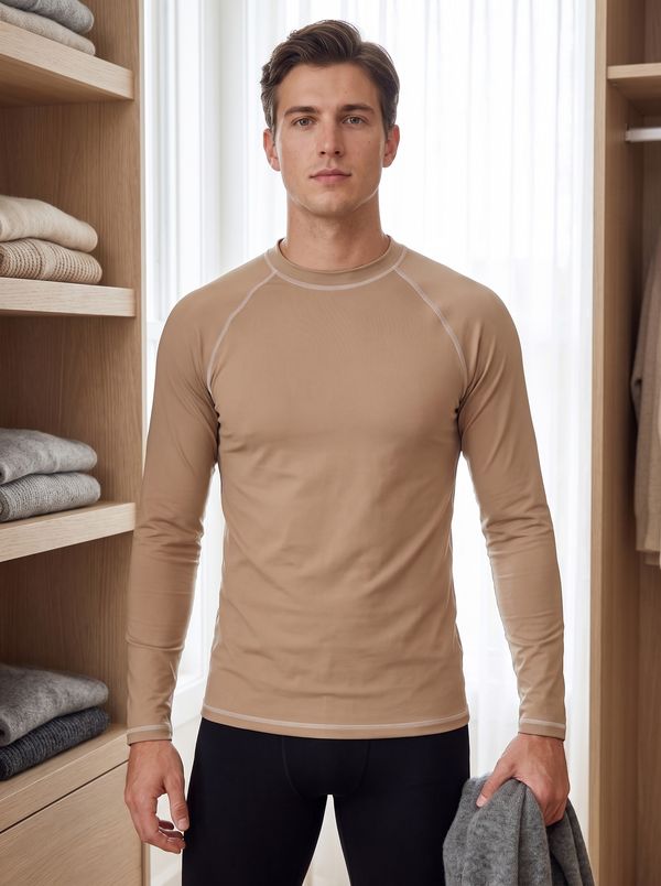 Men's Latte Base Layer Top
