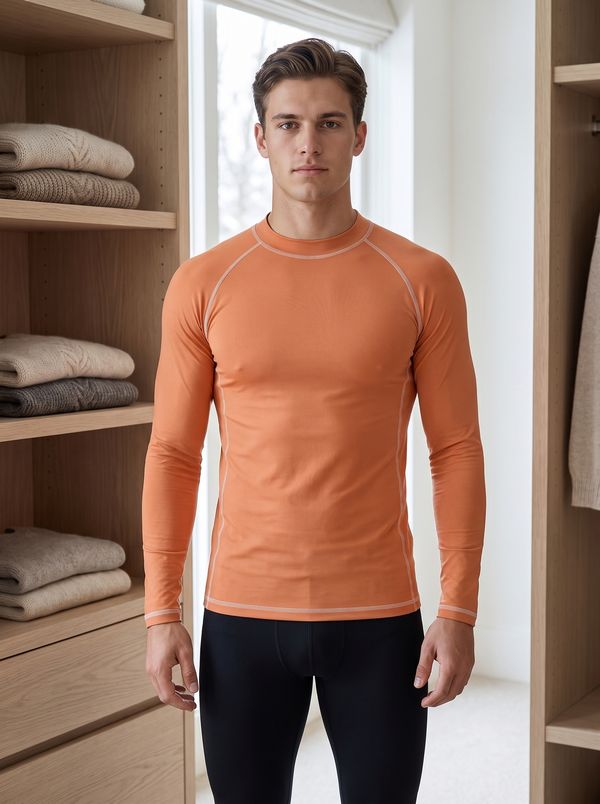 Men's Atomic Tangerine Base Layer Top