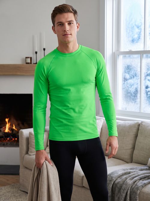 Screaming Green Base Layer Men's Rashguard — Lolekai