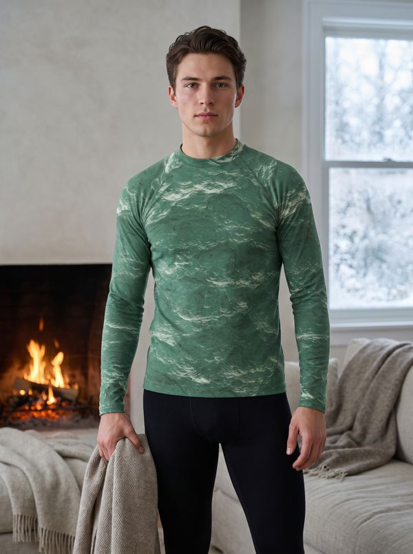 Men's Jelly Mint Eclipse Base Layer Top