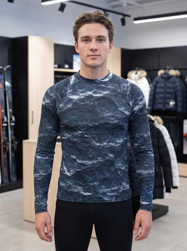 Men's Blue Aura Eclipse Base Layer Top