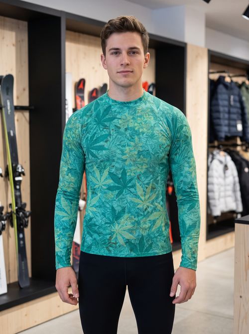 Neon Aqua Kumo Base Layer Men's Rashguard — Lolekai