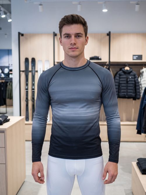 Gunmetal Solstice Base Layer Top men's base layer tops
