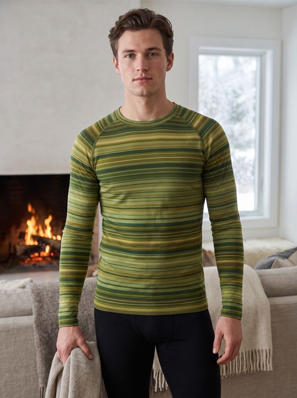 Men's Olive Eclipse Base Layer Top