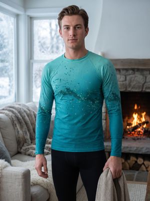Turquoise Ember Base Layer Top men's base layers