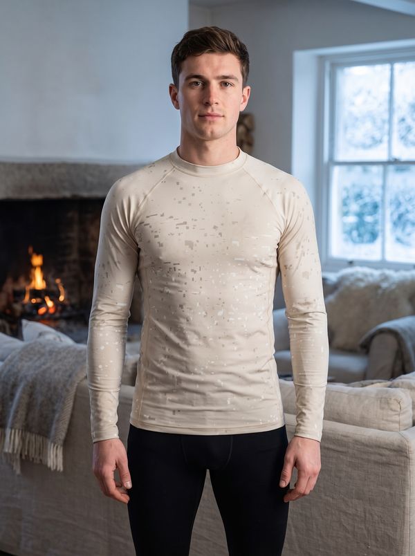 Men's White Onyx Surge Base Layer Top