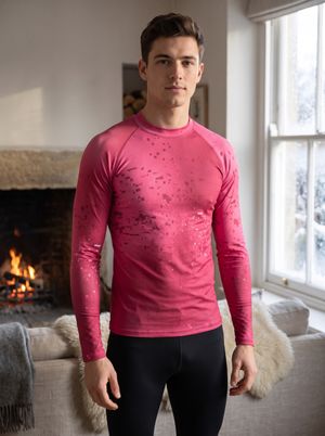 Electric Fuchsia Surge Base Layer Top men's base layer tops