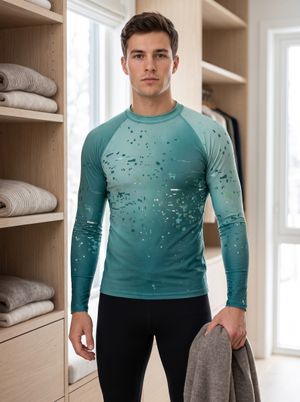 Transformative Teal Surge Base Layer Top men's base layers