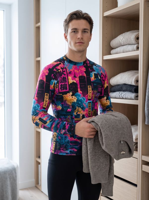 Neonoir men's base layer tops
