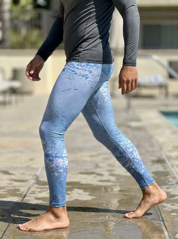 Men's Blue Aura Riptide Leggings