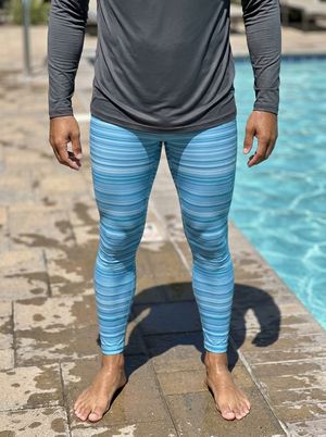 Sky Blue Eclipse Leggings bikini — Lolekai