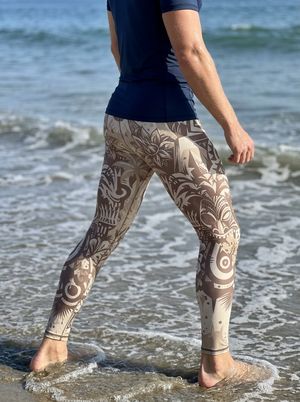 White Onyx Nalu Poni men's swim & gym leggings