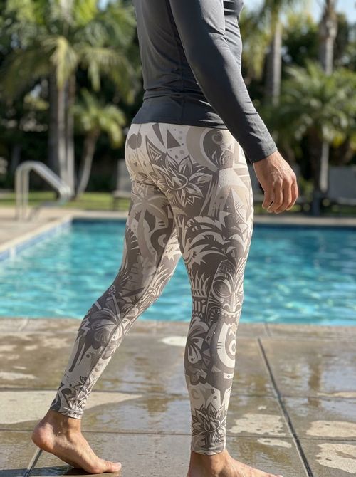 White Onyx Nalu Poni Leggings Men's Leggings — Lolekai