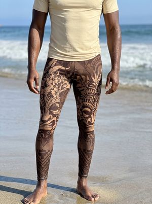 Coffee Bean Honua Kai Leggings Men's Leggings — Lolekai