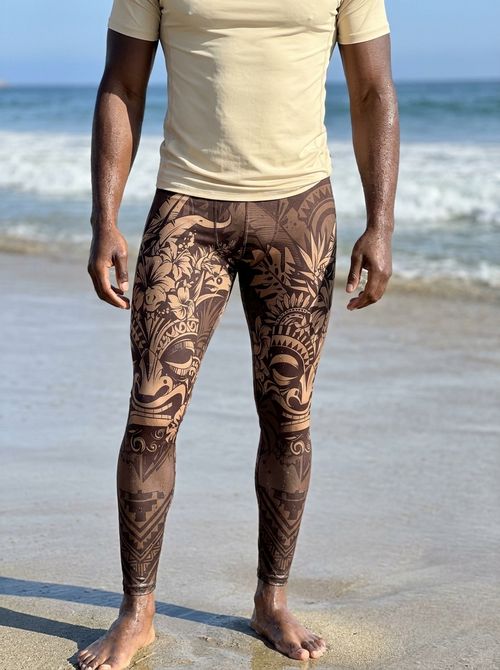 Coffee Bean Honua Kai men's swim & gym leggings