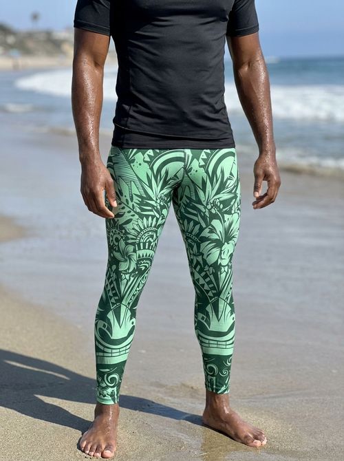 Runway Emerald Honua Uli Leggings Men's Leggings — Lolekai