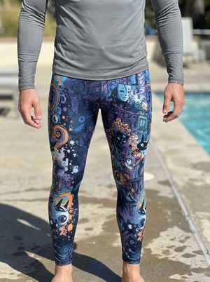 Marina Bakeneko Leggings Men's Leggings — Lolekai