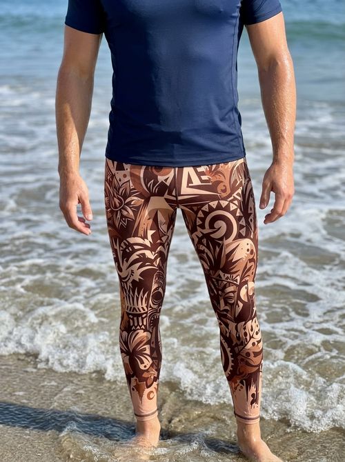 Burnt Sienna Nalu Kai Leggings