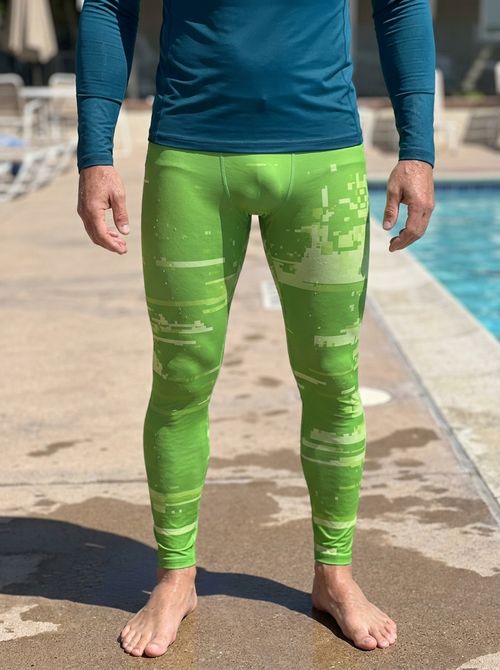 Lime Mosaic Leggings