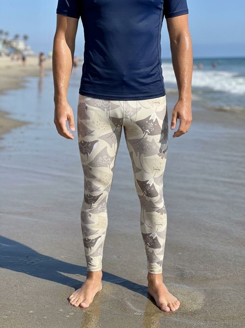 White Onyx Surge Leggings Men's Leggings — Lolekai