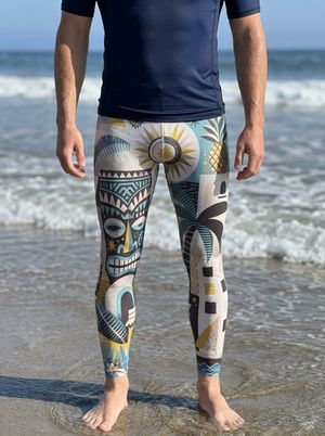 White Onyx Makai Leggings Men's Leggings — Lolekai