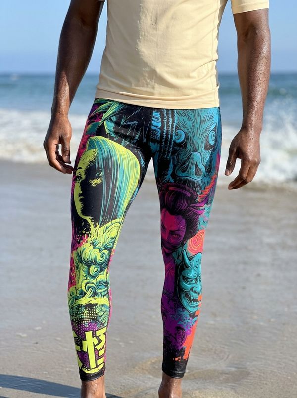 Neon Legends men's swim & gym leggings