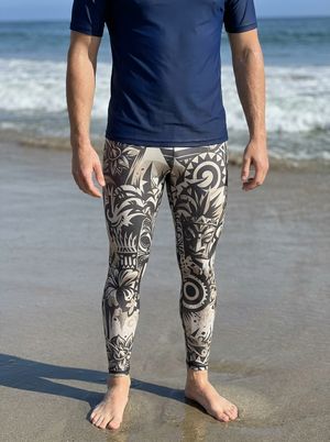 White Onyx Nalu Kai Leggings Men's Leggings — Lolekai