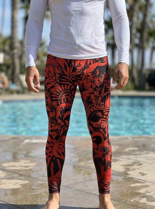 Lava Falls Honua Lehua Leggings Men's Leggings — Lolekai